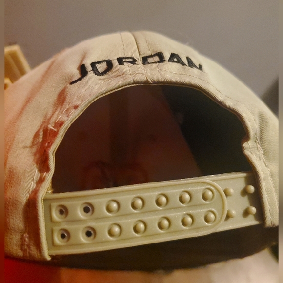 Jordan adjustable hat. (Color is lime green. - Picture 3 of 3